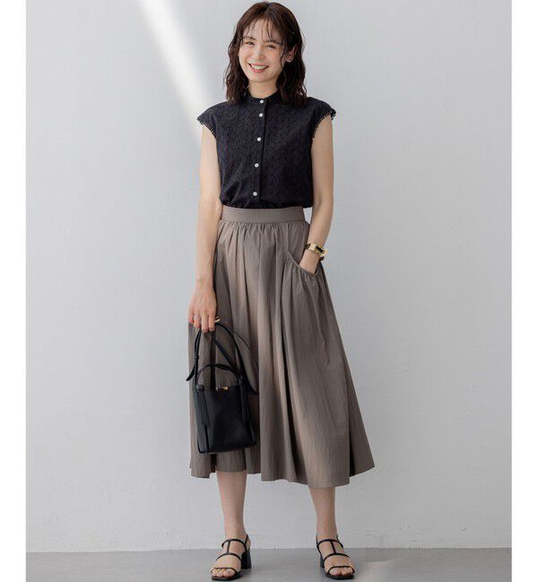 組曲「エンブロイダリーレースノースリーブ ブラウス」|シャツ・ブラウス|