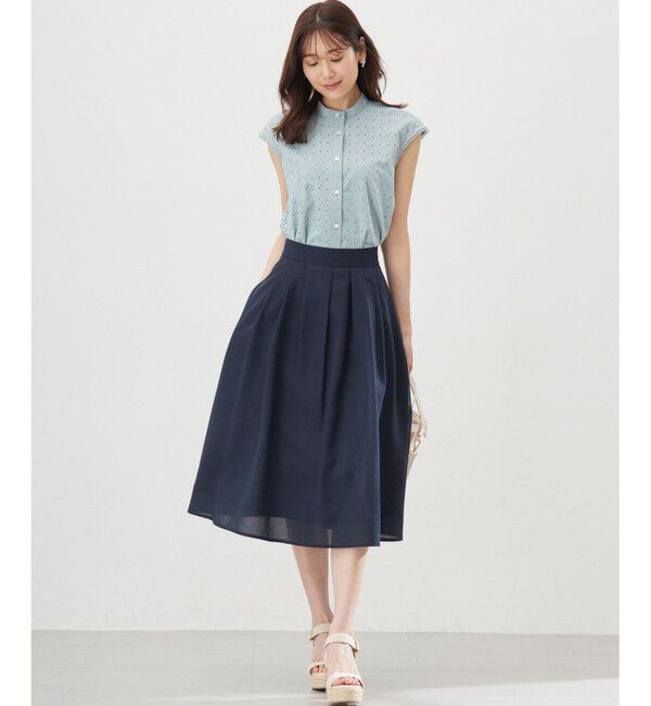 組曲「エンブロイダリーレースノースリーブ ブラウス」|シャツ・ブラウス|