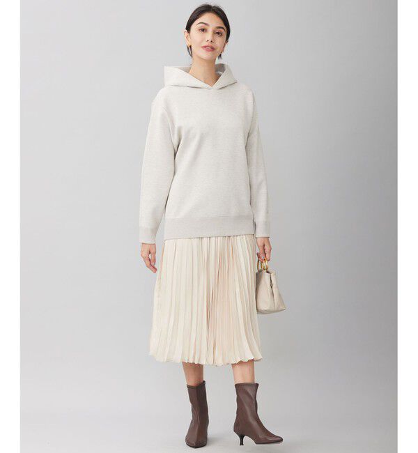 自由区「【洗える】シャイニースムースニット パーカー」|パーカー|