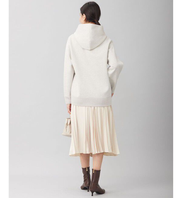 自由区「【洗える】シャイニースムースニット パーカー」|パーカー|