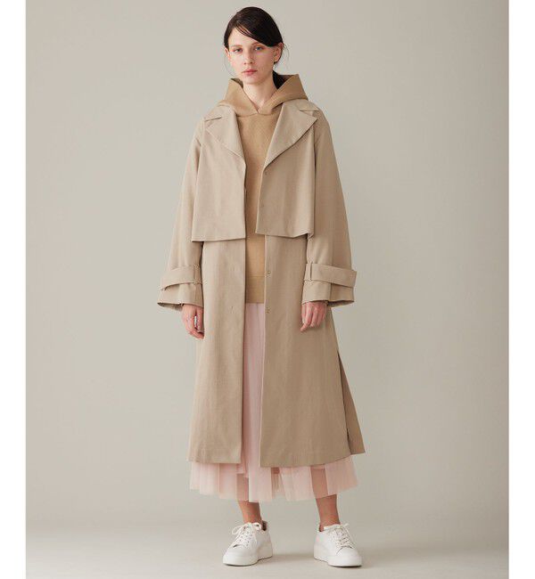 自由区「【洗える】シャイニースムースニット パーカー」|パーカー|