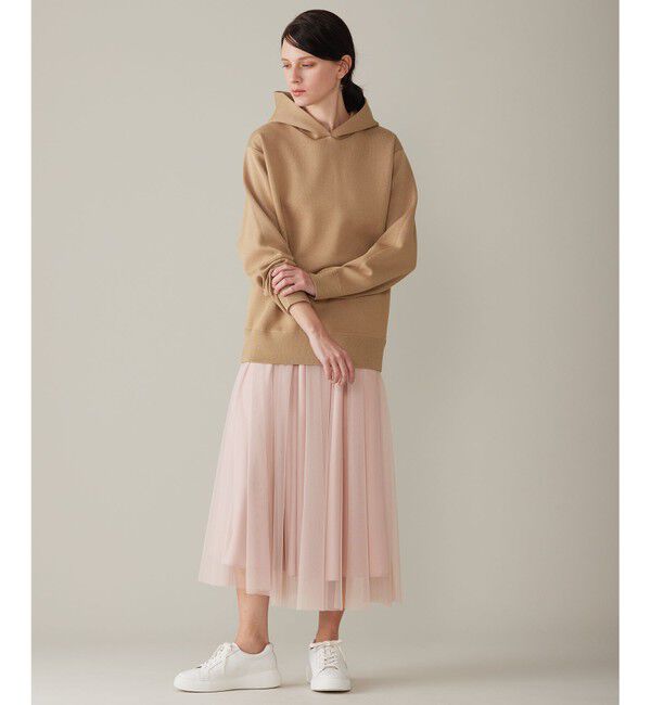 自由区「【洗える】シャイニースムースニット パーカー」|パーカー|