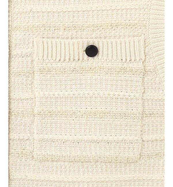 自由区「【洗える】テクスチャーコットンブレンドニット ベスト」|ベスト・ジレ|