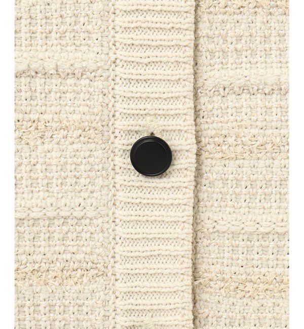 自由区「【洗える】テクスチャーコットンブレンドニット ベスト」|ベスト・ジレ|