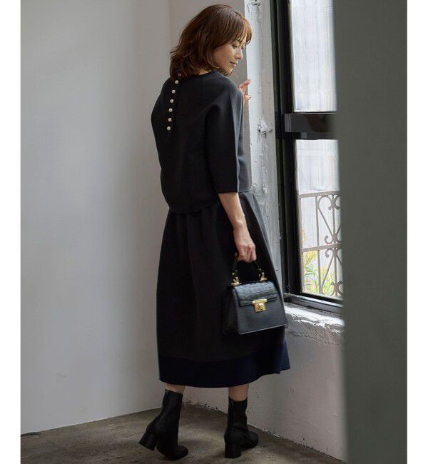 自由区「【洗える】ポリエステルホールガーメントプルオーバー ニット」|ニット・セーター|