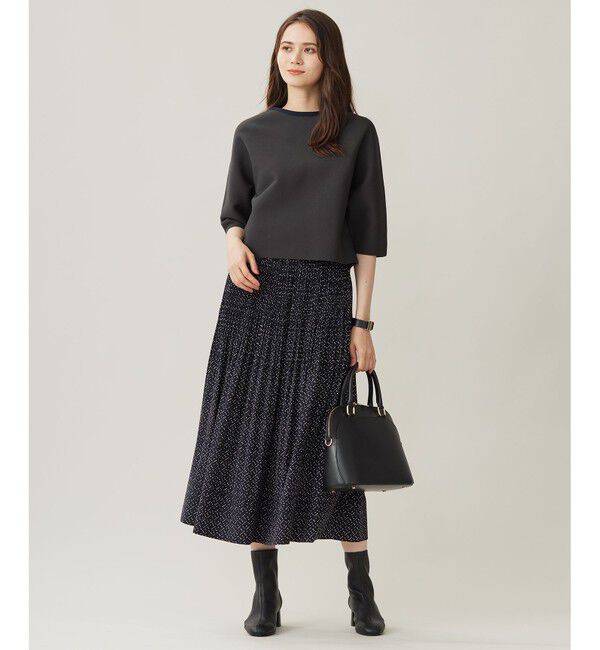 自由区「【洗える】ポリエステルホールガーメントプルオーバー ニット」|ニット・セーター|