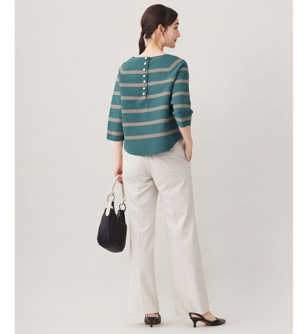 自由区「【洗える】ポリエステルホールガーメントプルオーバー ニット」|ニット・セーター|