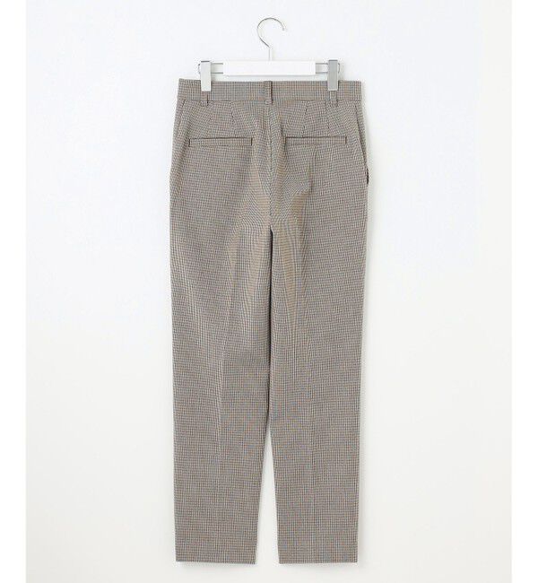 自由区「【撥水加工・洗える】TRギャバチェック柄テーパード パンツ」|その他|