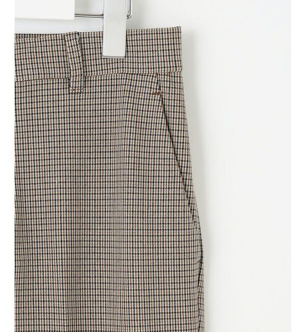 自由区「【撥水加工・洗える】TRギャバチェック柄テーパード パンツ」|その他|