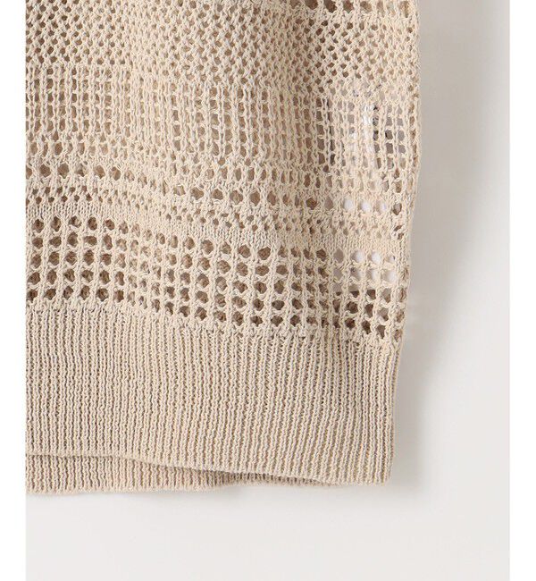 自由区「【洗える】レーシーリネンコットン ニット」|ニット・セーター|