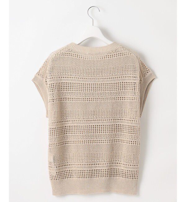 自由区「【洗える】レーシーリネンコットン ニット」|ニット・セーター|