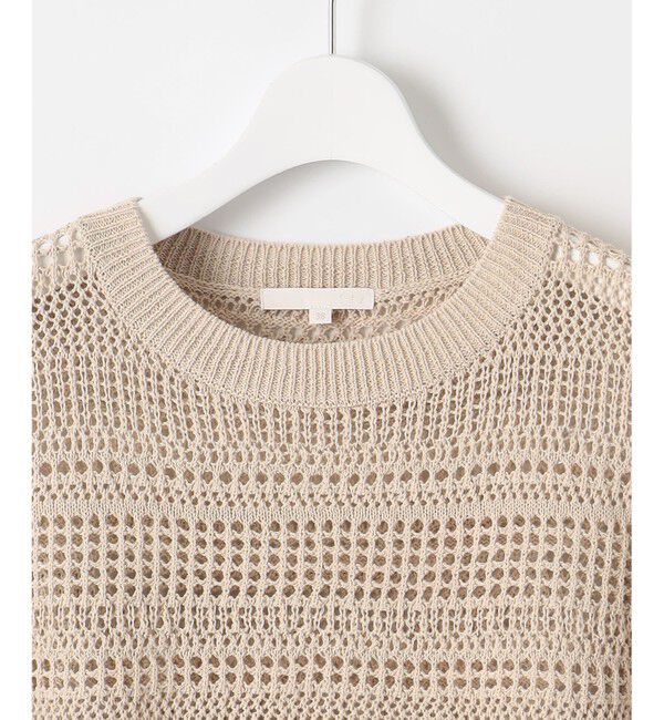 自由区「【洗える】レーシーリネンコットン ニット」|ニット・セーター|