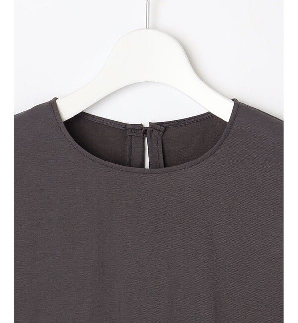 自由区「【カタログ掲載・セットアップ対応・接触冷感・UVケア・洗える】エアリーツイルノースリーブ ブラウス」|シャツ・ブラウス|