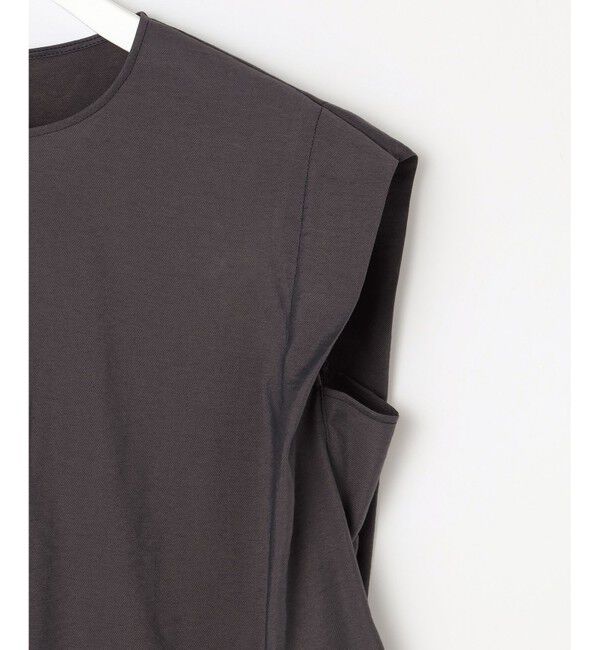 自由区「【カタログ掲載・セットアップ対応・接触冷感・UVケア・洗える】エアリーツイルノースリーブ ブラウス」|シャツ・ブラウス|