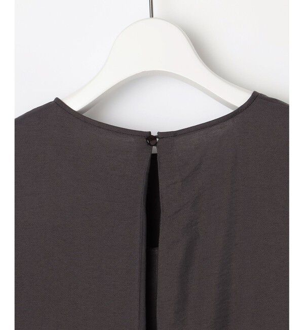 自由区「【カタログ掲載・セットアップ対応・接触冷感・UVケア・洗える】エアリーツイルノースリーブ ブラウス」|シャツ・ブラウス|