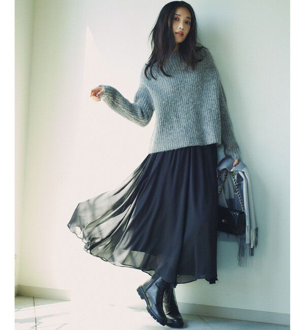 23区「カシミヤ チェック柄 ストール」|ストール|