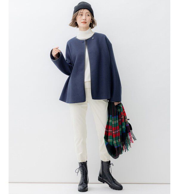 23区「カシミヤ チェック柄 ストール」|ストール|