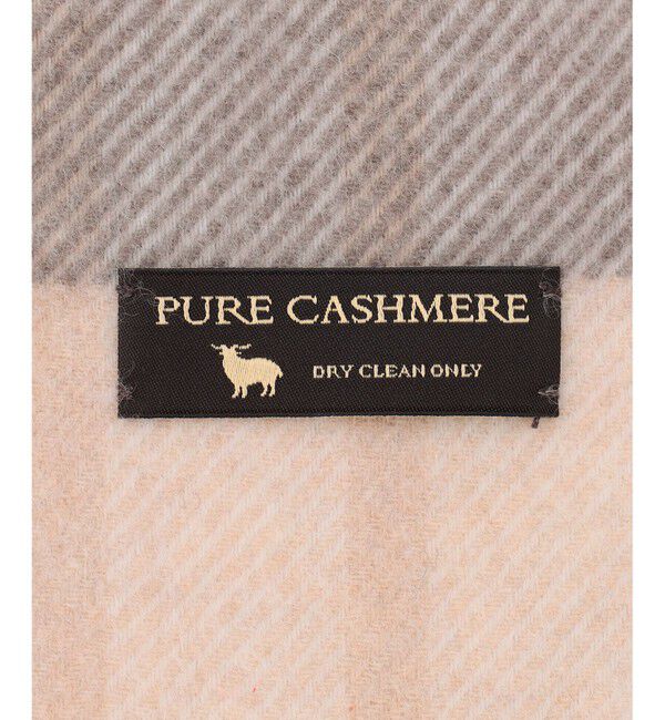 23区「カシミヤ チェック柄 ストール」|ストール|