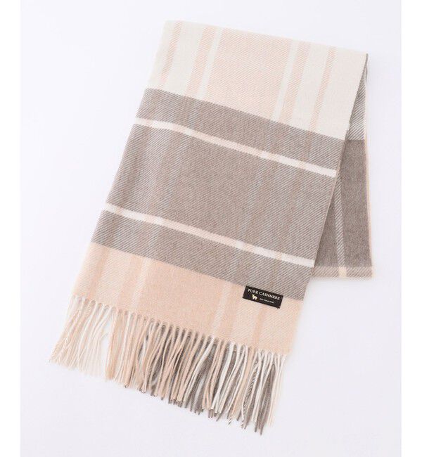 23区「カシミヤ チェック柄 ストール」|ストール|