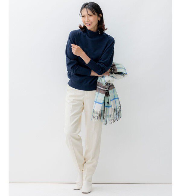 23区「カシミヤ チェック柄 ストール」|ストール|