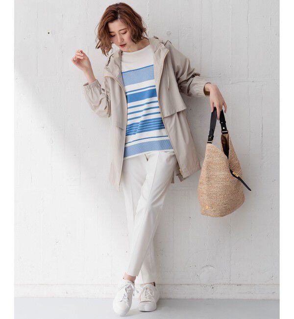 23区「【洗える】コットンサテンストレッチ テーパードパンツ」|その他|