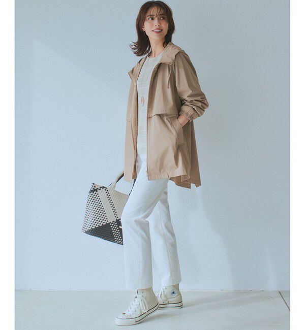 23区「【洗える】コットンサテンストレッチ テーパードパンツ」|その他|