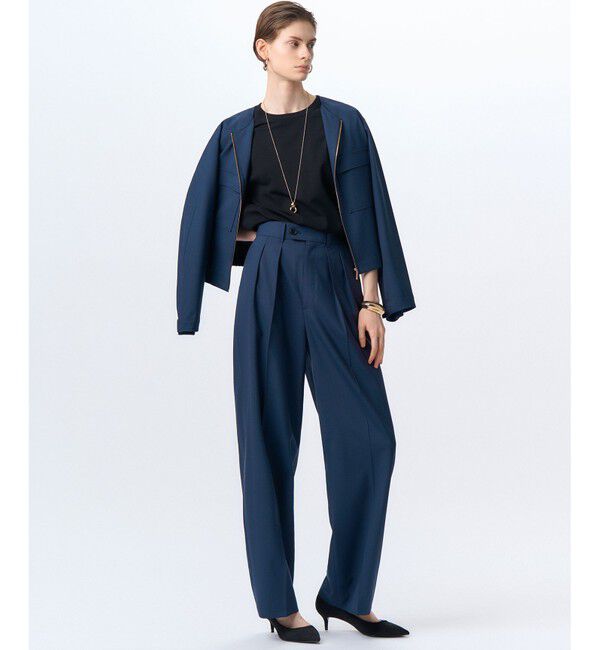 23区「TWマットクロス ワイドパンツ」|その他|