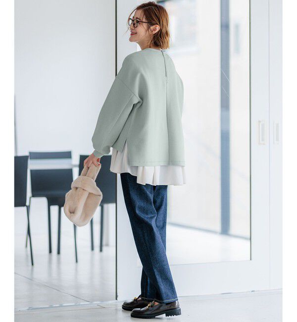 23区「【洗える】コンフォートダンボールジャージー カットソー」|Tシャツ・カットソー|