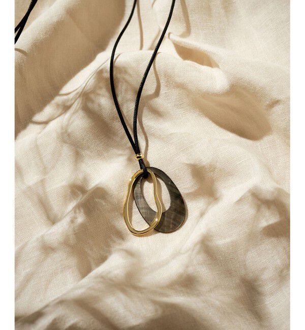 23区「シェルリング ネックレス」|ネックレス|ブラック系