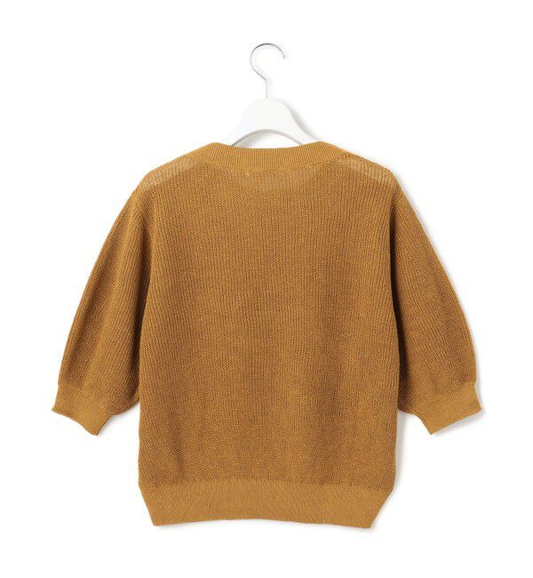 23区「【洗える】ピュアリネン パフスリーブ ニット」|ニット・セーター|