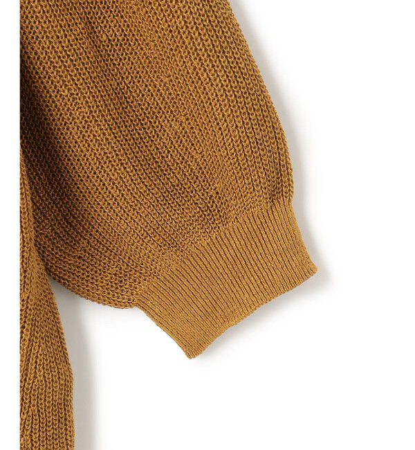 23区「【洗える】ピュアリネン パフスリーブ ニット」|ニット・セーター|