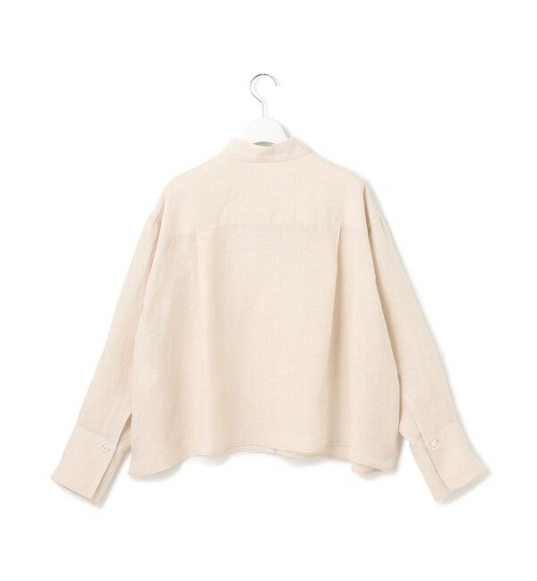 23区「【洗える】LIBECO クロップド シャツ」|シャツ・ブラウス|