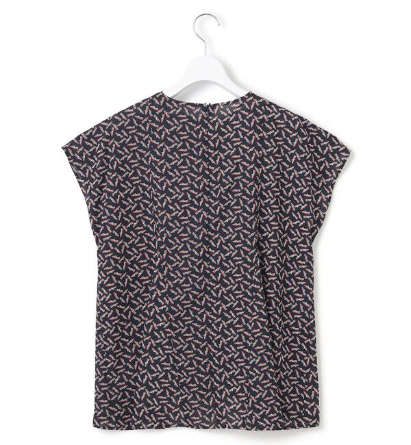 23区「【洗える】エスパドリーユ プリント ブラウス」|シャツ・ブラウス|