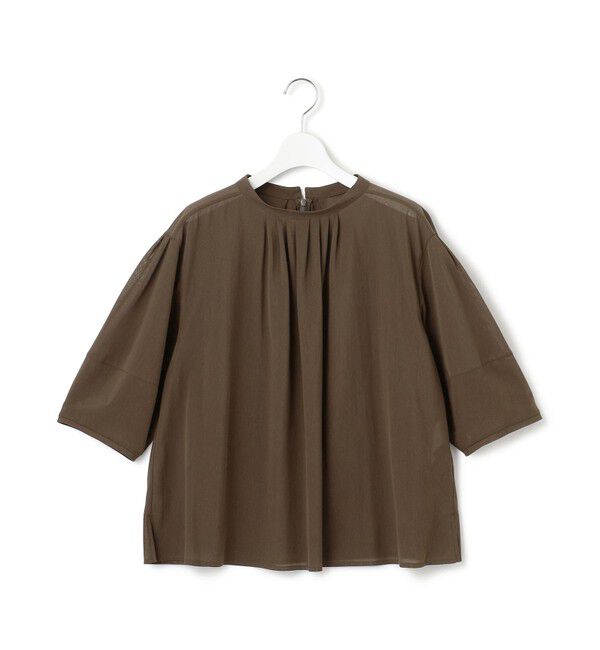 23区「【洗える】クリアトリコットジャージー ギャザーフォルム カットソー」|Tシャツ・カットソー|