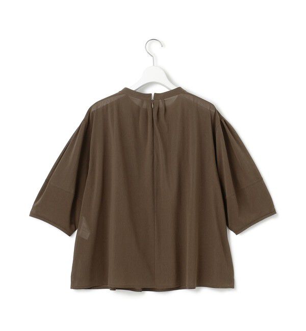 23区「【洗える】クリアトリコットジャージー ギャザーフォルム カットソー」|Tシャツ・カットソー|