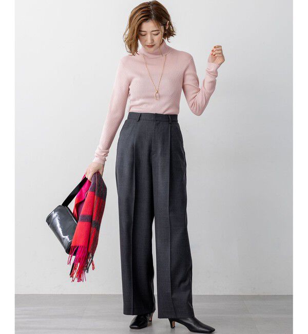 23区「【滝沢眞規子さん着用/VERY掲載/洗える】TWビエラ タック ワイド パンツ」|その他|