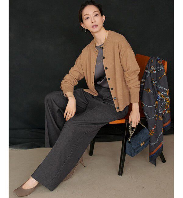 23区「【滝沢眞規子さん着用/VERY掲載/洗える】TWビエラ タック ワイド パンツ」|その他|