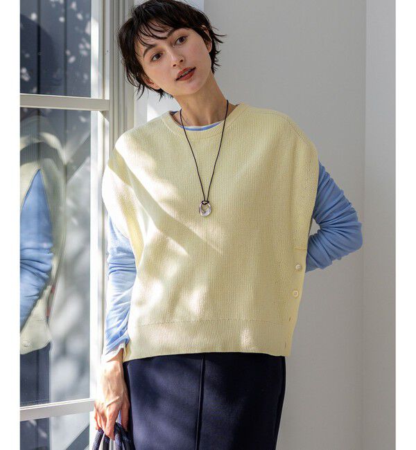 23区「コットンギマ ニットベスト」|ベスト・ジレ|ﾗｲﾄｲｴﾛ