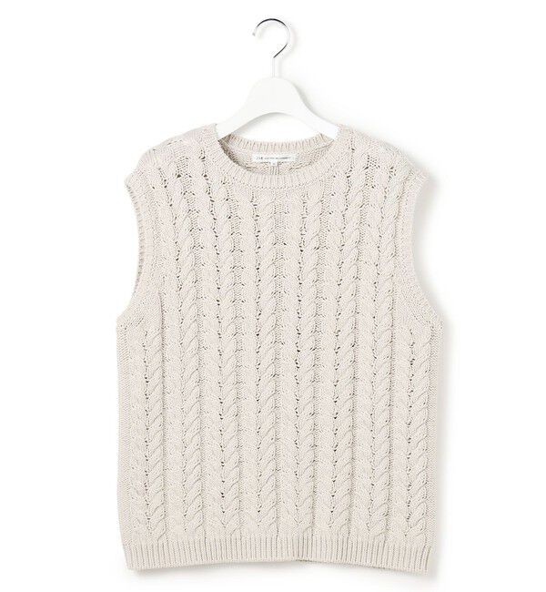 23区「ケーブル ニットベスト」|ベスト・ジレ|