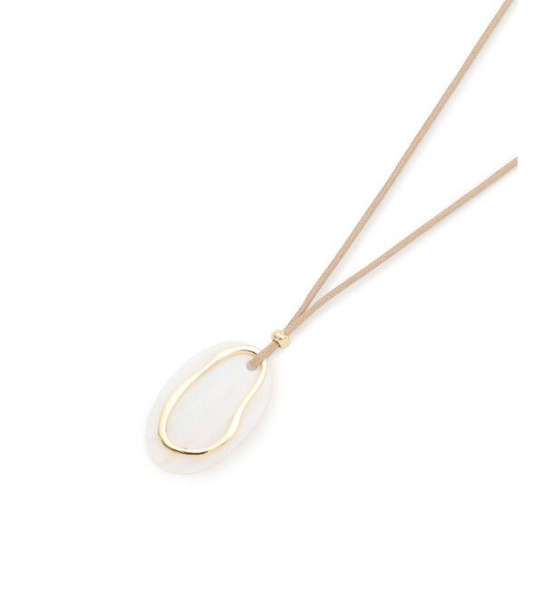 23区「オーバルシェル コンビ ネックレス」|ネックレス|