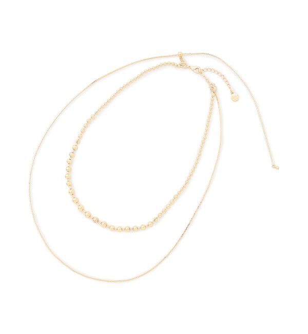 23区「3WAY メタルボール＆チェーン ネックレス」|ネックレス|