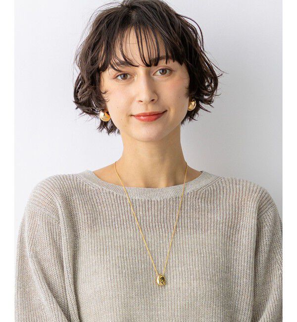 23区「メタルトップ ドロップ ネックレス」|ネックレス|ゴールド系