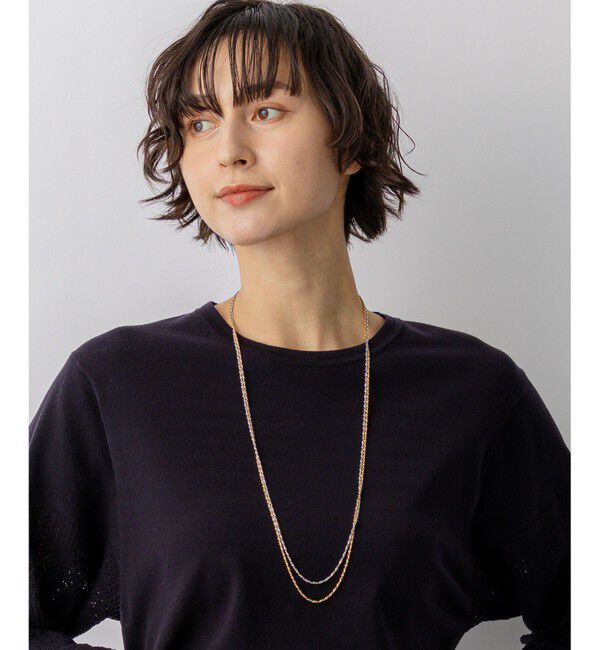 23区「3WAY ミックスカラー チェーン ネックレス」|ネックレス|ゴールド系