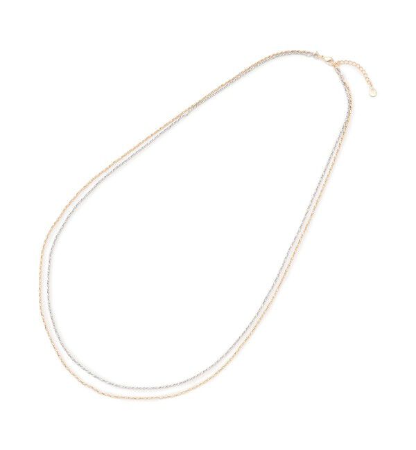 23区「3WAY ミックスカラー チェーン ネックレス」|ネックレス|