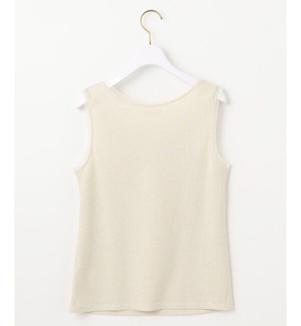 ANY SIS「【洗える】チュールコンビラメ タンクトップ」|タンクトップ|