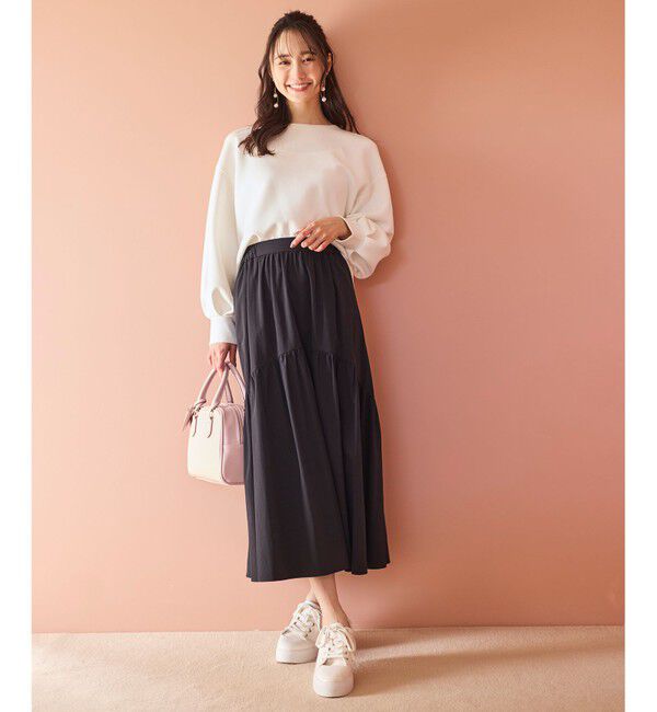 ANY SIS「【洗える・2SET】ダンボール プルオーバー&times;ギャザー スカート」|スーツ|