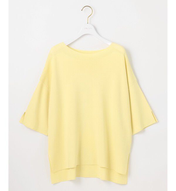 ANY SIS「【接触冷感・UVカット・洗える】ビューティクールボートネック プルオーバー」|ニット・セーター|