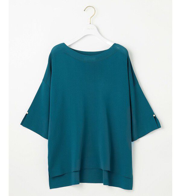 ANY SIS「【接触冷感・UVカット・洗える】ビューティクールボートネック プルオーバー」|ニット・セーター|