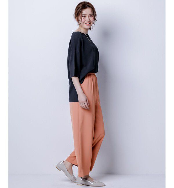 ANY SIS「【接触冷感・UVカット・洗える】ビューティクールボートネック プルオーバー」|ニット・セーター|