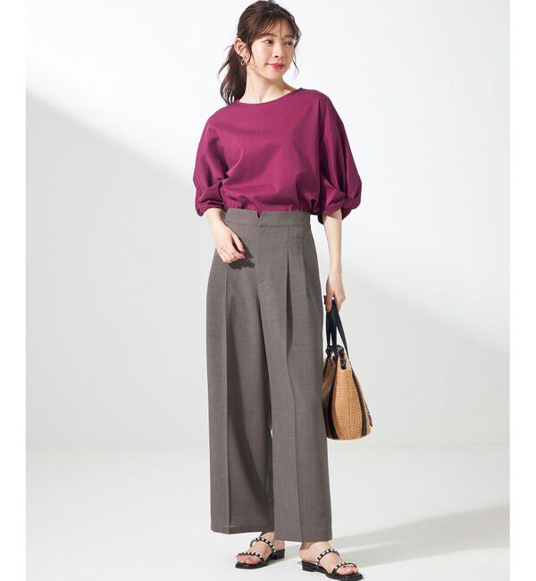 ANY SIS「【接触冷感・速乾・UVカット・洗える】スイートクール ワイドパンツ」|その他|